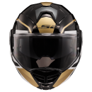 LS2 FF901 Advant X Metryk Schwarz Gold Klapphelm Motorrad Helm + dunkles Visier