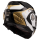 LS2 FF901 Advant X Metryk Schwarz Gold Klapphelm Motorrad Helm + dunkles Visier