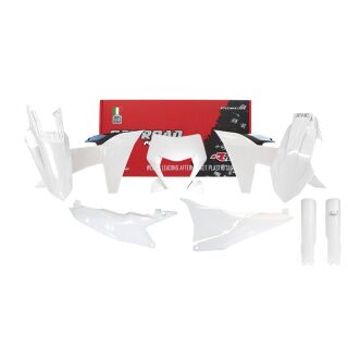 Racetech Plastik Komplett Kit KTM EXC EXF 250 350 450 2024 Satz Teile weiss