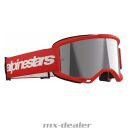 Alpinestars MX Brille Vision 3 Wordmark Rot verspiegelt...