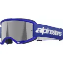 Alpinestars MX Brille Vision 3 Wordmark Blau verspiegelt Motocross Enduro Cross