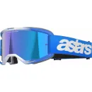 Alpinestars MX Brille Vision 5 Blaze Blau verspiegelt Motocross Enduro Cross