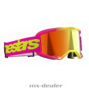 Alpinestars MX Brille Vision 5 Wordmark Pink Gelb...