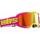 Alpinestars MX Brille Vision 5 Wordmark Pink Gelb...