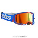 Alpinestars MX Brille Vision 8 Wordmark Blau Orange...