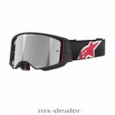 Alpinestars MX Brille Supertech Corp Schwarz Rot...